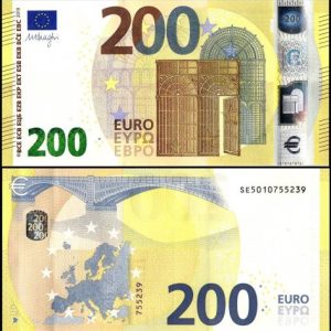 euro 200 bank note
